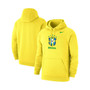 Men's Yellow Brazil National Team Club Primary Pullover Hoodie