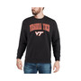 Men's Black Virginia Tech Hokies Arch & Logo Crew Neck Sweatshirt