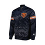 Men's Navy Chicago Bears The Pick and Roll Full-Snap Jacket
