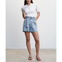 Women's Paper Bag Denim Shorts