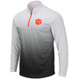 Men's Gray Clemson Tigers Magic Team Logo Quarter-Zip Jacket
