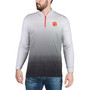 Men's Gray Clemson Tigers Magic Team Logo Quarter-Zip Jacket