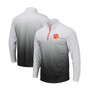 Men's Gray Clemson Tigers Magic Team Logo Quarter-Zip Jacket