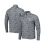 Men's Gray Miami Dolphins Brigade Throwback Quarter-Zip Top
