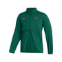 Men's Green Miami Hurricanes AEROREADY Half-Zip Jacket