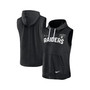Men's Heather Black Las Vegas Raiders Sleeveless Pullover Hoodie