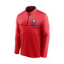 Men's Red Washington Nationals Line Up Wordmark Clutch Quarter-Zip Jacket
