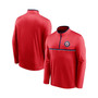 Men's Red Washington Nationals Line Up Wordmark Clutch Quarter-Zip Jacket