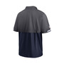 Men's Charcoal, Navy Dallas Cowboys Sideline Coaches Half-Zip Short Sleeve Jacket