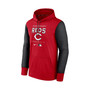 Men's Red, Black Cincinnati Reds Authentic Collection Performance Hoodie