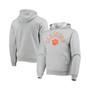 Men's Heathered Gray Clemson Tigers Seal Neuvo Essential Fleece Pullover Hoodie