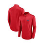 Men's Branded Red Washington Capitals Tough Minded Quarter-Zip Top