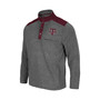 Men's Heathered Charcoal, Maroon Texas A&M Aggies Huff Snap Pullover
