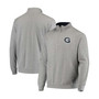 Men's Heather Gray Georgetown Hoyas Tortugas Logo Quarter-Zip Jacket