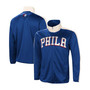 Men's Royal, White Philadelphia 76Ers Zone Blitz Tricot Full-Zip Track Jacket