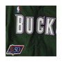 Men's Hunter Green Milwaukee Bucks Hardwood Classics Authentic Warm-Up Full-Snap Jacket