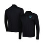 Men's Black Brooklyn Nets Nano Engineered Knit Fabric Quarter-Zip Jacket