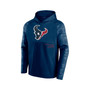 Men's Branded Navy Houston Texans Shade Defender Raglan Pullover Hoodie
