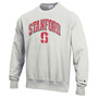Men's Gray Stanford Cardinal Arch Over Logo Reverse Weave Pullover Sweatshirt