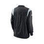 Men's Black Philadelphia Eagles Sideline Athletic Stack V-neck Pullover Windshirt Jacket