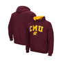 Men's Maroon Cent. Michigan Chippewas Arch and Logo Pullover Hoodie