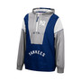 Men's Navy New York Yankees Highlight Reel Windbreaker Half-Zip Hoodie Jacket