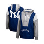 Men's Navy New York Yankees Highlight Reel Windbreaker Half-Zip Hoodie Jacket