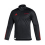 Men's Black Chicago Blackhawks Prime Blue Quarter-Zip Jacket