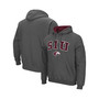 Men's Charcoal Southern Illinois Salukis Arch and Logo Pullover Hoodie