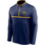 Men's Navy Denver Nuggets Starting Lineup Performance Quarter-Zip Jacket