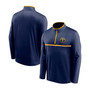 Men's Navy Denver Nuggets Starting Lineup Performance Quarter-Zip Jacket