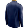 Men's Navy Denver Nuggets Starting Lineup Performance Quarter-Zip Jacket
