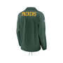 Men's Green Green Bay Packers Sideline Coaches Performance Full-Snap Jacket