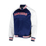 Men's Blue, White New York Rangers Primetime Raglan Satin Full-Snap Jacket