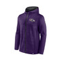 Men's Branded Purple, Black Baltimore Ravens Ball Carrier Full-Zip Hoodie