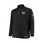 Men's Black Michigan Wolverines OHT Military-Inspired Appreciation Big and Tall Quarter-Zip Jacket