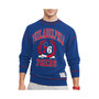 Men's Royal Philadelphia 76ers Peter French Terry Pullover Sweatshirt