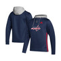 Men's Navy Washington Capitals Skate Lace Primeblue Team Pullover Hoodie