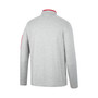 Men's Heathered Gray, Red Maryland Terrapins Country Club Windshirt Quarter-Zip Jacket