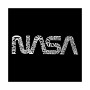 Word Art Worm Nasa Crewneck Sweatshirt