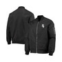 Men's Black Chicago White Sox Full-Zip Bomber Jacket