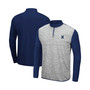 Men's Heather Gray, Navy Xavier Musketeers Prospect Quarter-Zip Jacket