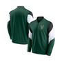 Men's Branded Hunter Green Milwaukee Bucks League Best Performance Full-Zip Jacket