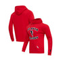 Men's Red Atlanta Falcons Red Helmet Fleece Pullover Hoodie