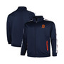Men's Navy Detroit Tigers Big and Tall Tricot Track Full-Zip Jacket