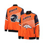 Men's Orange, Navy Denver Broncos Extreme Strike Cotton Twill Full-Snap Jacket
