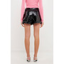 Women's Low Waist Faux Leather Shorts