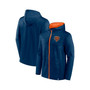 Men's Branded Navy Chicago Bears Ball Carrier Full-Zip Hoodie