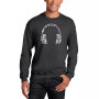 Men's Music Note Headphones Word Art Crewneck Sweatshirt
