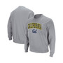 Men's Heathered Gray Cal Bears Arch Logo Tackle Twill Pullover Sweatshirt